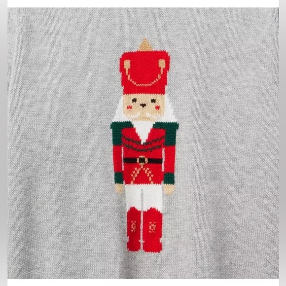 Janie and Jack Nutcracker Gray Sweater - Picture 3 of 7